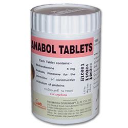 Anabol 5mg - 1000 tablets per tub